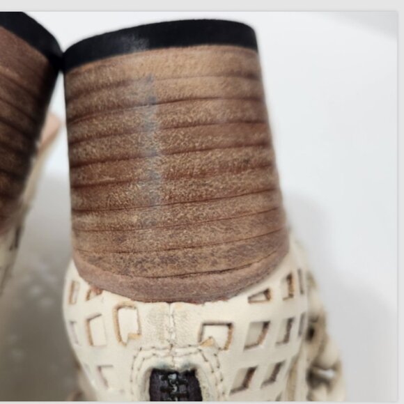 Freebird by Steven Lazor Leather Cutout Lattice Zip Ankle Booties - Picture 13 of 16